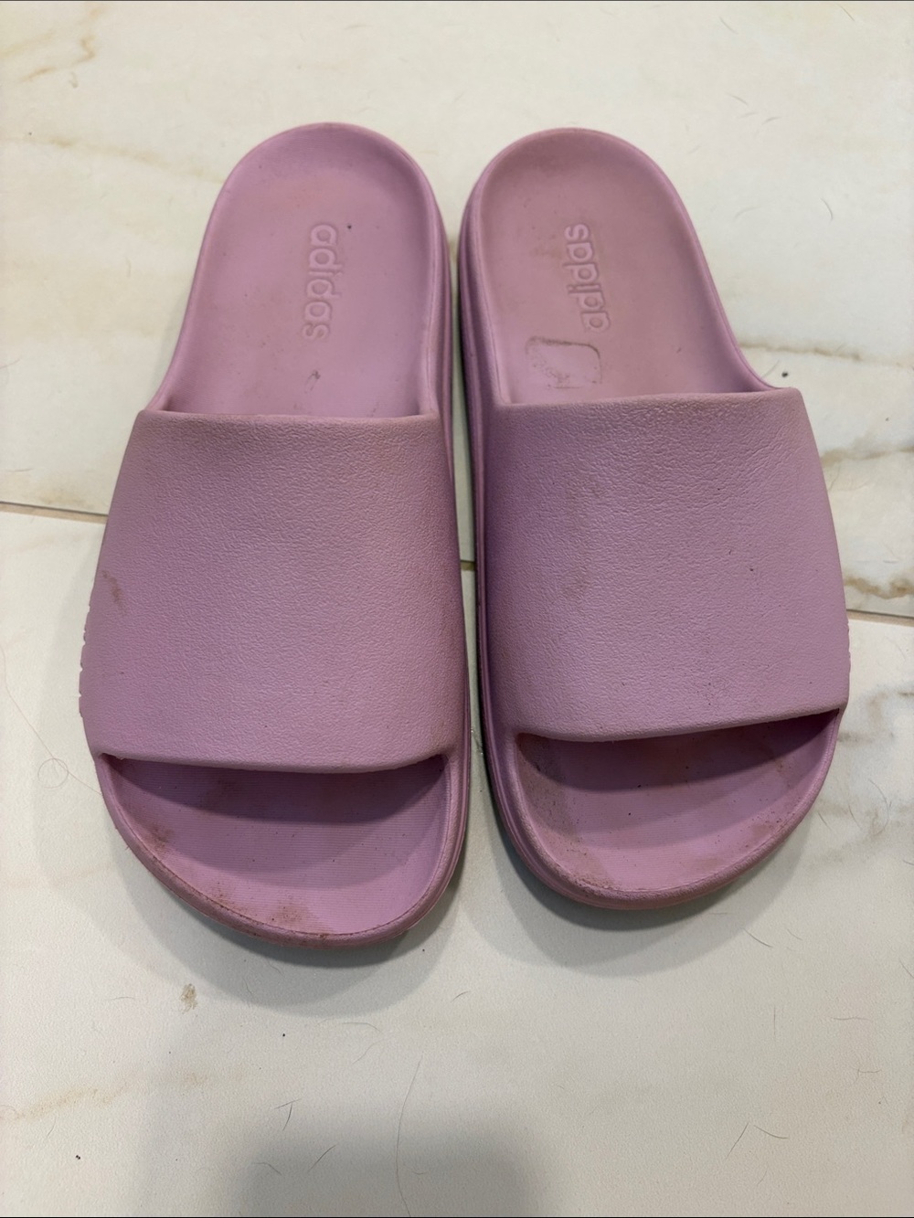 adidas Lavender Slide Sandals for Women